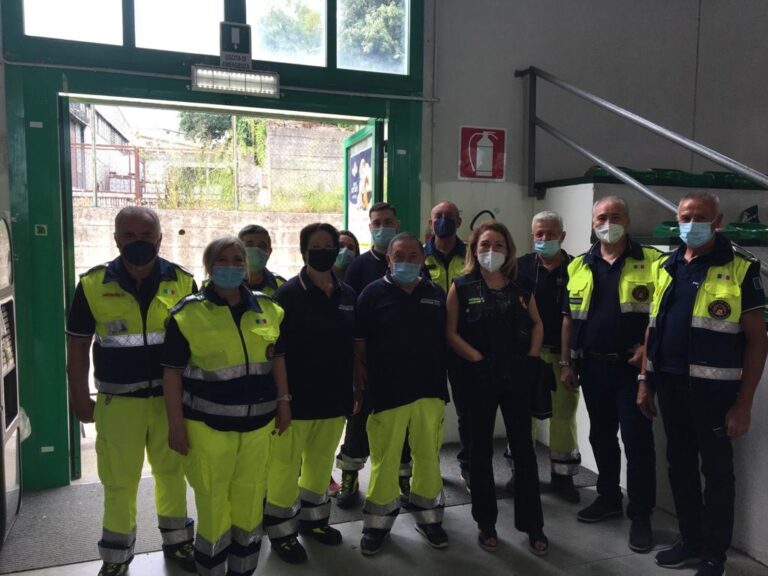 Baronissi, in visita la dirigente responsabile della Protezione Civile Campania