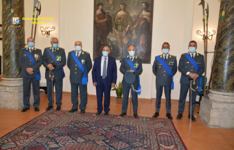 Salerno, la Guardia di Finanza celebra il 247° anniversario dalla Fondazione
