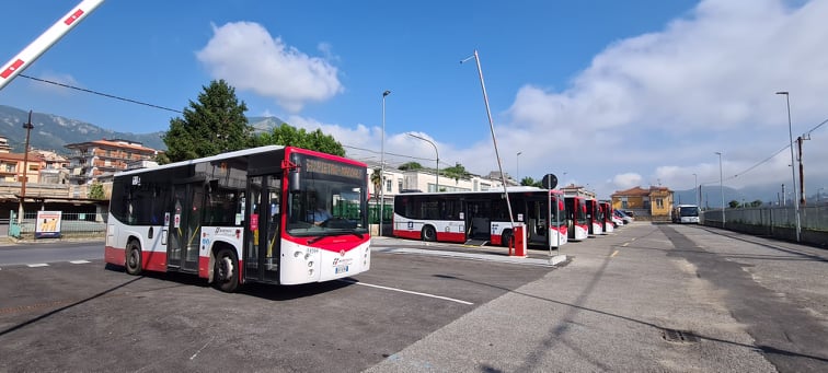 Cava de’ Tirreni, inaugurata l’area per il capolinea BusItalia