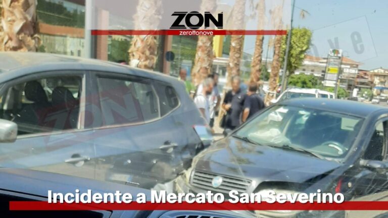 Mercato San Severino, incidente tra due auto: nessun ferito grave