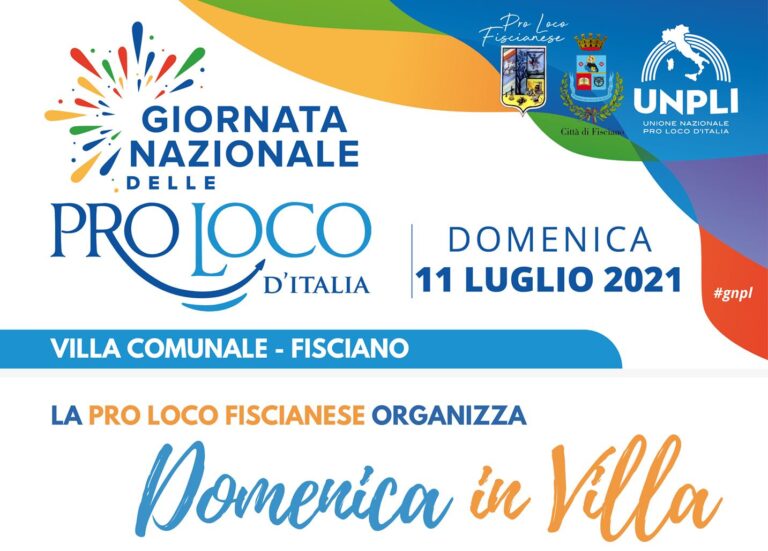 Fisciano, la Pro Loco riparte in sicurezza con “Domenica in Villa”