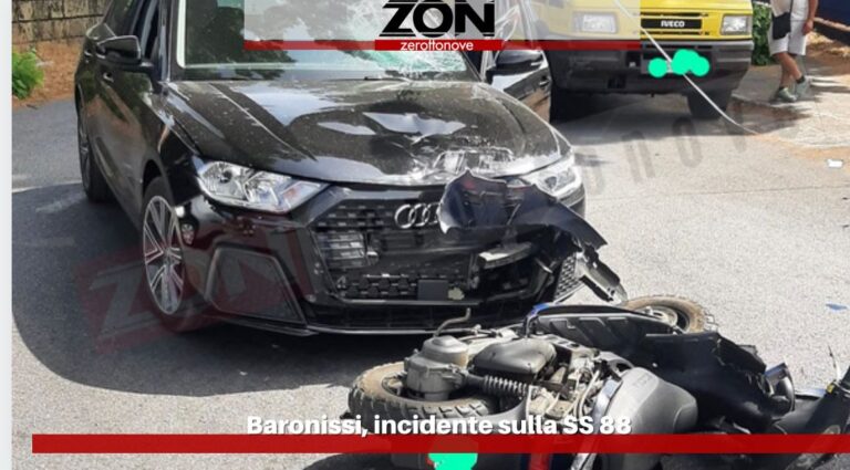 Baronissi, incidente sulla SS88: deceduto l’uomo a bordo dello scooter