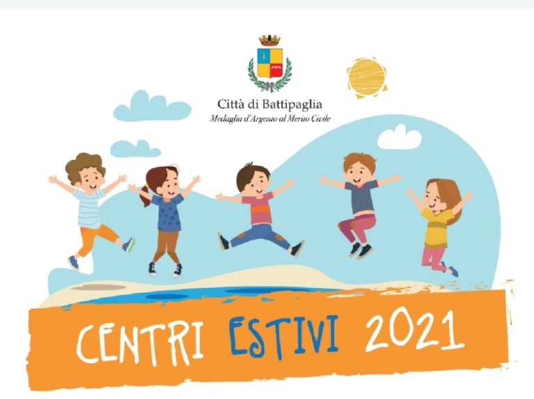 Battipaglia, dall’11 agosto aprono i Centri Estivi 2021