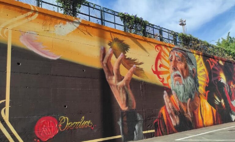 Un po’ di Baronissi a Salerno: inaugurati cinque murales di Overline Jam