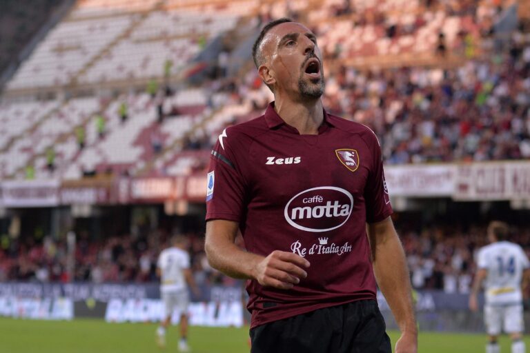 Salernitana contro il Sassuolo senza Ribery: i convocati