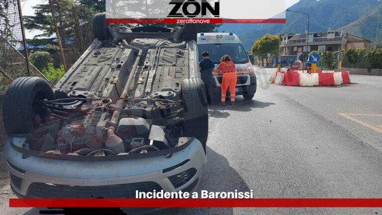 Baronissi: incidente stradale nei pressi del Campus