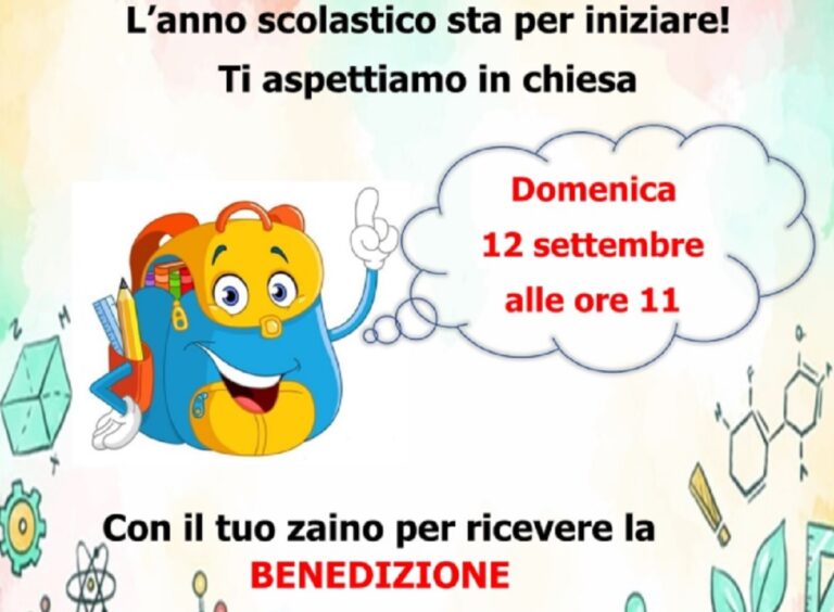 Salerno, benedizione per gli studenti. Appuntamento il 12 Settembre