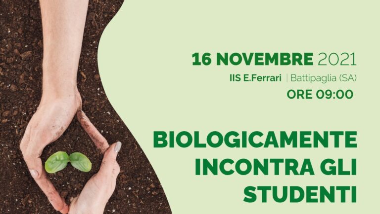 Biologicamente, parte da Battipaglia il ciclo di incontri nelle scuole