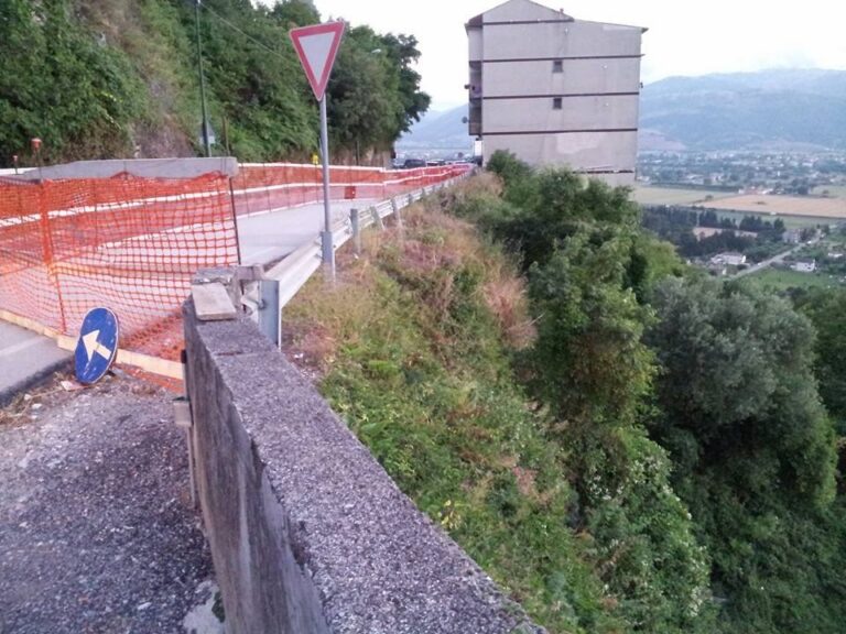 Padula, frana di via Chiusa: istanza accolta dalla Provincia