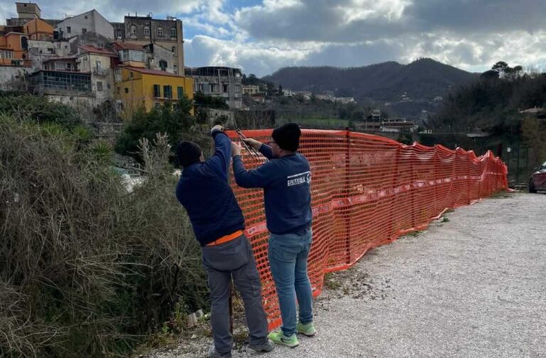 Cava de’ Tirreni: avviati i lavori di messa in sicurezza di Via Cinque