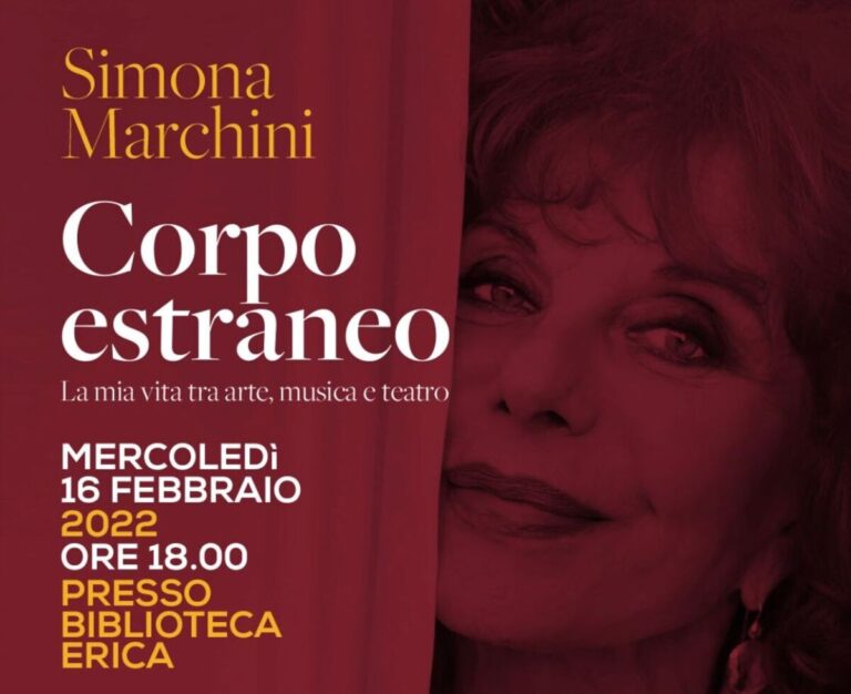 Capaccio Paestum: mercoledì 16 febbraio l’attrice Simona Marchini presenta il suo libro