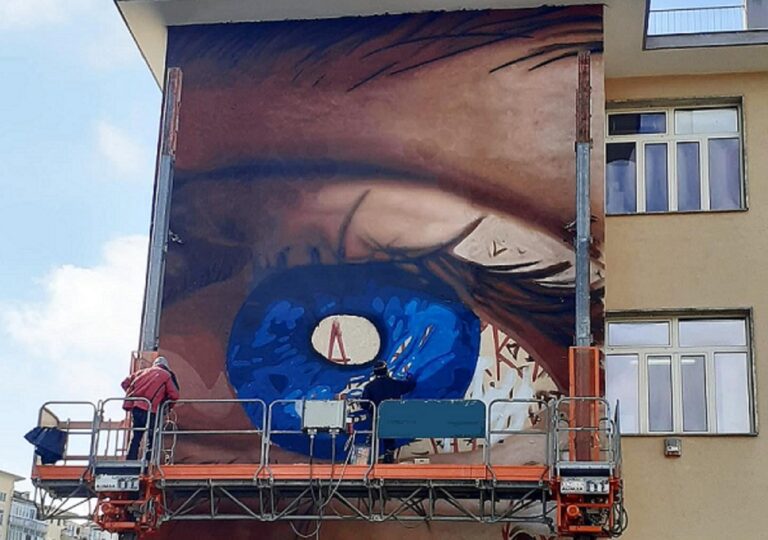 Jorit: nuovo murales al Liceo Artistico di Salerno
