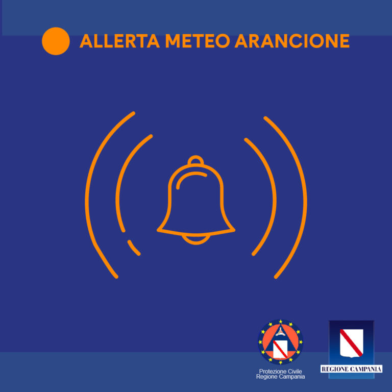 Allerta meteo, Campania: allarme arancione