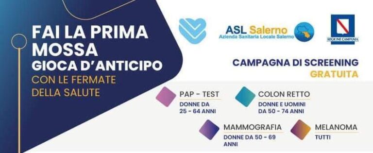 Pontecagnano Faiano: mercoledì 30 marzo campagna di screening gratuita