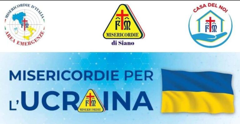 Siano, la Misericordia indice raccolta farmaci e materiali sanitari per l’Ucraina