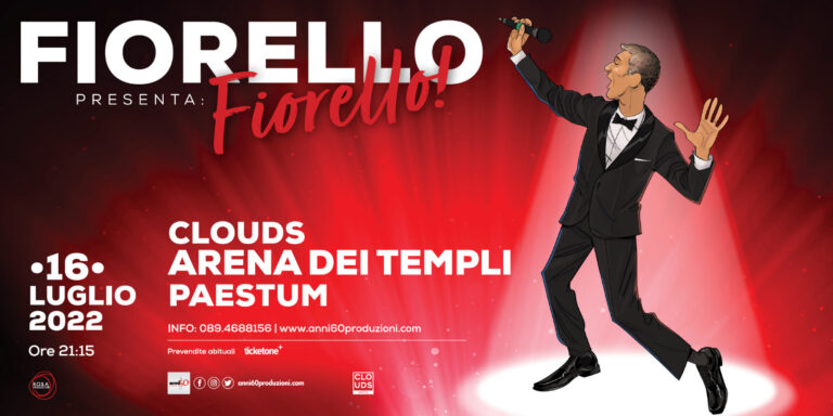 Fiorello arriva a Paestum con il suo show “Fiorello presenta: Fiorello”
