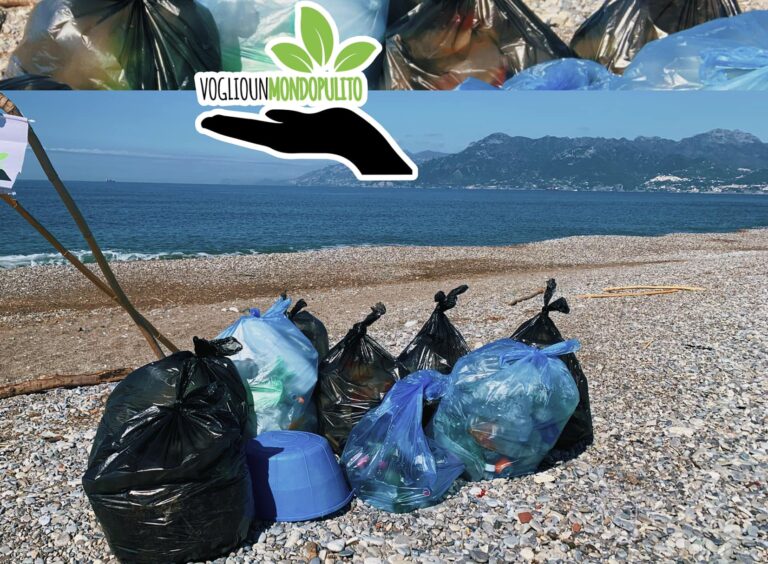 Salerno, “Voglio un mondo pulito”: raccolti 9000 kg di rifiuti nel 2022