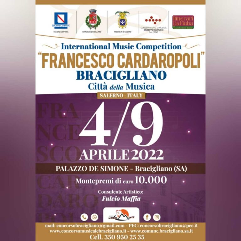 Bracigliano: V edizione Concorso Musicale Giovani Promesse