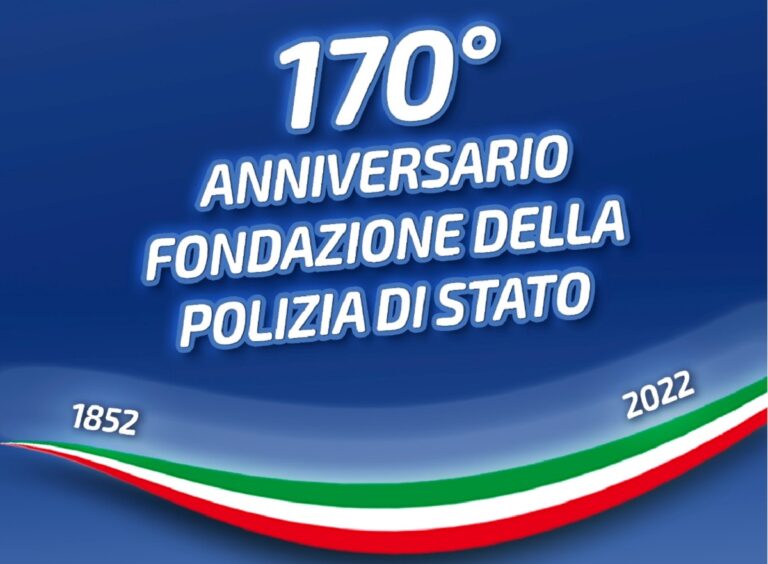 Salerno, domani 12 aprile il 170° Anniversario della Fondazione della Polizia di Stato