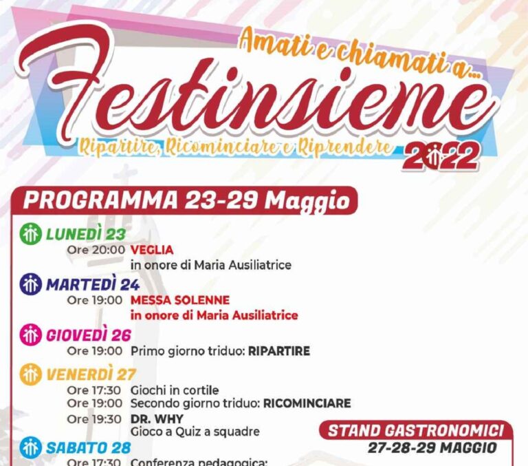 “Festinsieme”, riprende la festa dei Salesiani di Salerno