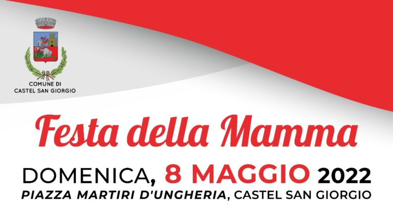 Castel San Giorgio, promossa giornata dedicata alle Mamme