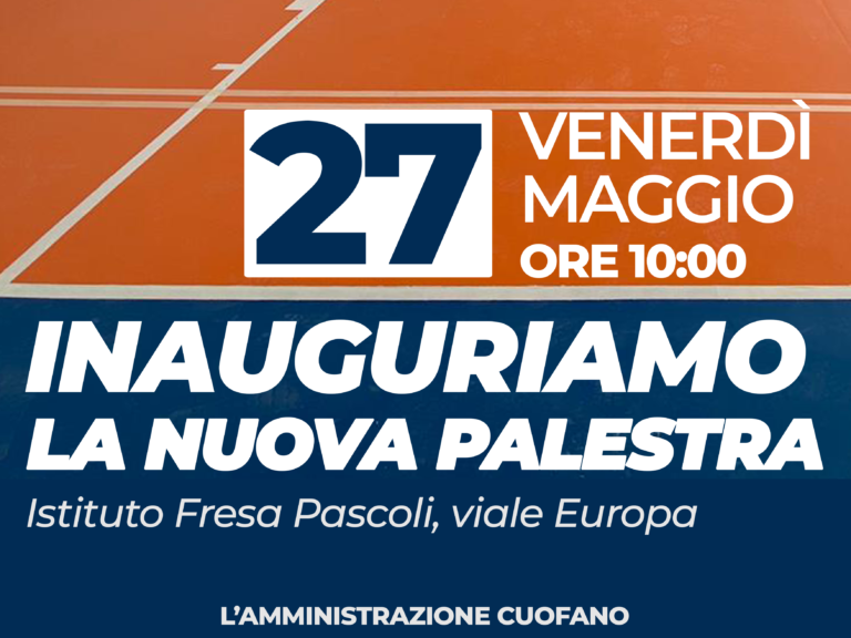 Nocera Superiore, nuova palestra per l’istituto Pascoli