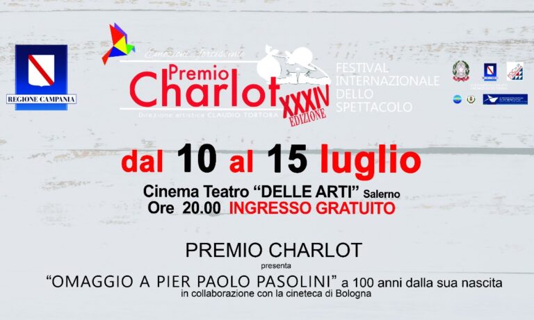 Premio Charlot, domani il taglio del nastro