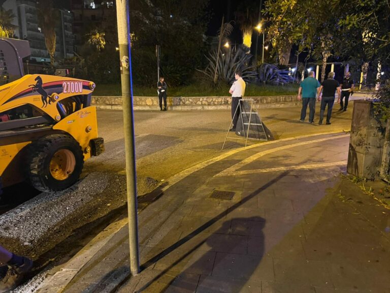 Salerno, lavori di manutenzione delle strade