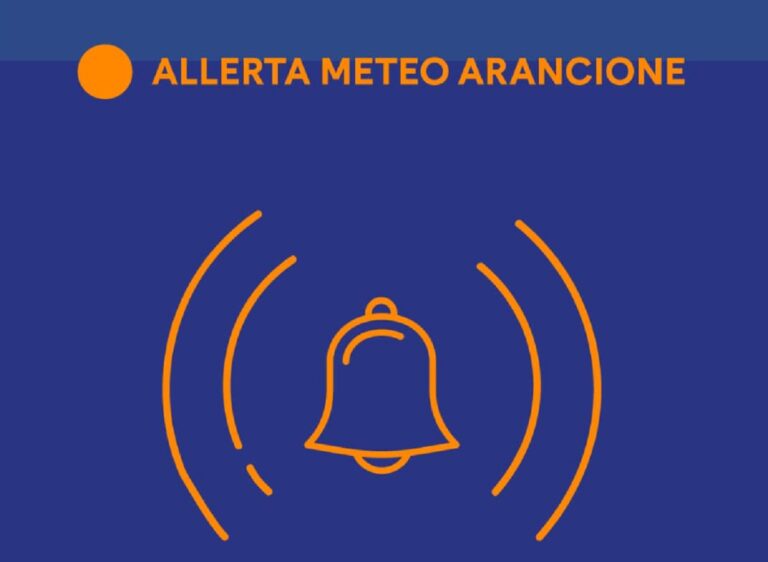 Regione Campania, allerta meteo arancione dalle 18