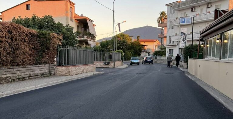 San Marzano sul Sarno: lavori di messa in sicurezza stradale