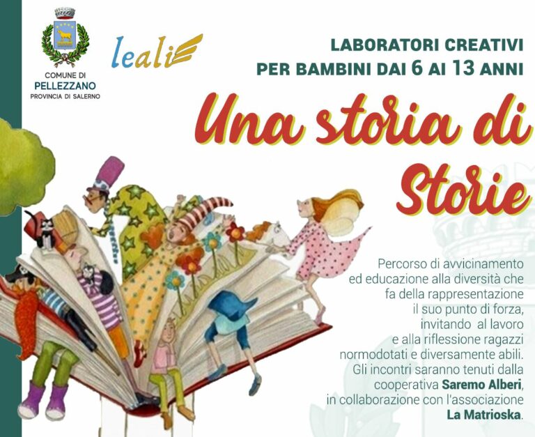 Pellezzano, laboratori creativi per bambini e ragazzi dai 6 ai 13 anni