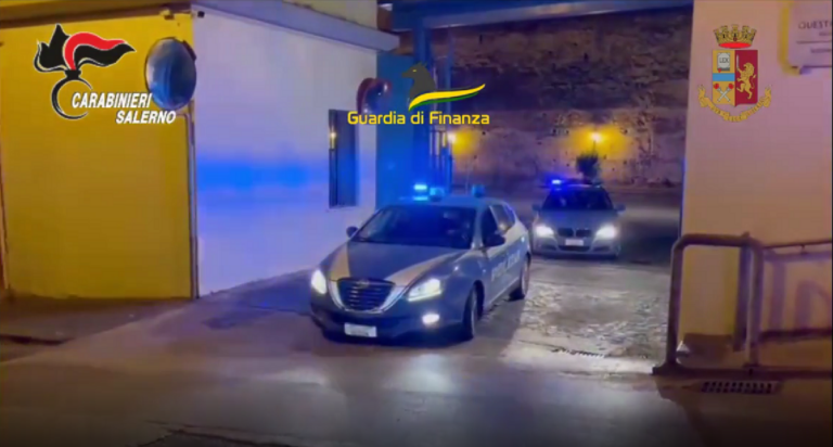 Salerno, maxi blitz all’alba: arresti e sequestri per 1 milione di euro